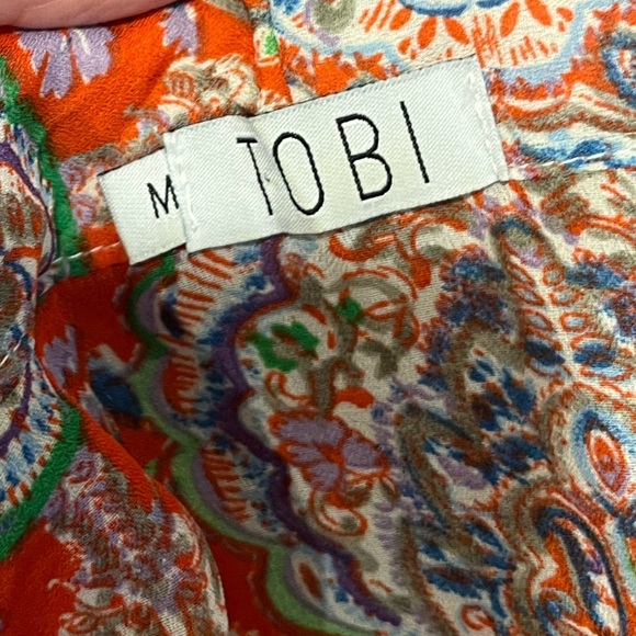 TOBI • Boho Printed Kimono Blouse • Size M - Picture 2 of 9